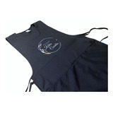 6 Bata Avental Uniforme C Amarra Lateral Personalizada Logo
