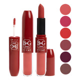 6 Batom Gloss Duo 2 Em 1 Atacado Revenda Vivai