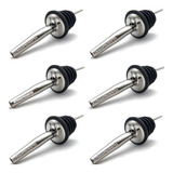 6 Bico Dosador Inox Biqueira Bar Bartender Bebidas Tequila