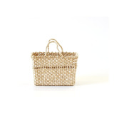 6 Bolsa Palha De Milho Praia Feira 26x10x19passa Fita Hb3214