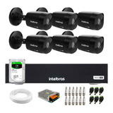 6 Câmeras Bullet Vhd 1230 G7 Black Dvr 8 Canais Hd 2tb Bar