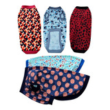 6 Camisetas Pet Gg Ou Xg Malha Inverno verão Roupa Pet