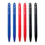 6 Canetas Esferografica Retratil Pilot Bp 1 Rt Fina 0 7mm Cor Da Tinta 2 Azul 2 Preta E 2 Vermelha