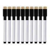 6 Canetas Preta Para Quadro Branco Com Apagador E Imã