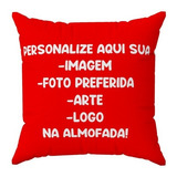 6 Capas De Almofadas 45x45cm Com Sua Arte Foto Logo Desenho