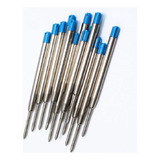 6 Cargas Azul Caneta Refil Metal