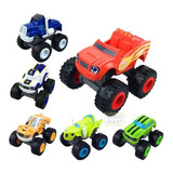 6 Carrinhos De Fricçao Blaze Monster Machine Racer Brinquedo