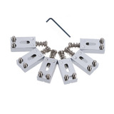 6 Carrinhos Saddles Ponte Strato Crome Kit Pronta Entrega