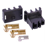 6 Conector Plug Alternador 3 Vias Com Terminais Gol Santana