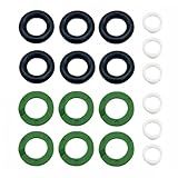 6 Conjuntos De Kits De Vedação De Bocal De Injetor De Combustível Compatíveis Com Touareg A4 A5 A6 A7 A8 Q5 Q7 RS3 RSQ3 TTRS Substituição De Anéis De Vedação De Injetor De Combustível 06E998907E
