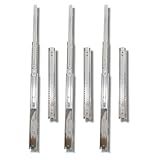 6 Corrediça Telescópica H45 50cm 500mm 45KG - 3 PAR Gaveta Moveis Armário Trilho Reforçada Larga Pesada Zincada Corredica Gavetas Armario 3 Pares