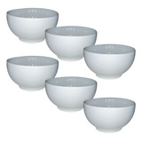 6 Cumbuca Tigela Porcelana Branca Caldos Sopa 500ml