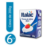 6 Cx Creme De Leite Italac 200g