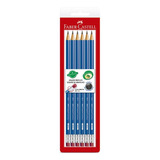 6 Ecolápis Grafite Faber castell Max Com Borracha