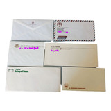 6 Envelope Papel De Carta Antigos