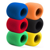 6 Espumas Pop Filter Colorida Para Microfone Liverpool