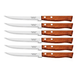 6 Faca De Churrasco Para Mesa Buffet 20 5 Cm Inox