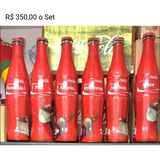 6 Garrafas Antigas Refrigerante Coca cola