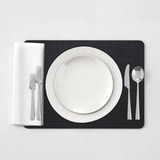 6 Jogo Americano Preto Impermeável 29 X 44cm Id Decor