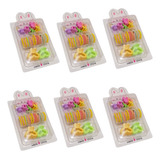 6 Kits C 31 Presilhas Chuchinhas Infantil Colorida Cabelo
