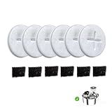 6 Kits Filtro Bebedouro Gato- Filtro Refil 7-5L Fonte Bebedouro Gatos Comedouros- Bebedouros E Acessórios Para Gatos