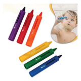 6 Kits Giz Caneta Rabisca Apaga Cores Azulejo Banho Infantil