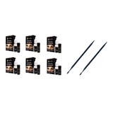 6 Kits Henna Sobrancelhas Makiaj 2 Palito Dosador