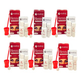 6 Kits Henna Sobrancelhas Makiaj Natural Fixação Tom 6 Cores