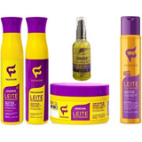 6 Kits Leite Siliconizado Fashion 6 Óleo De Argan 30 Itens
