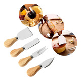 6 Kits Utensílios Em Aço Para Queijo De Servir E Presentear