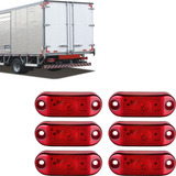 6 Lanterna Lateral Led Placa Delimitadora Carreta Caminhão