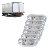 6 Lanterna Lateral Led Placa Delimitadora Carreta Caminhão