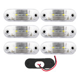 6 Lanterna Led Teto Placa Degrau Ônibus Caminhão Van 24v