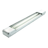6 Luminária Tubolar Led Dupla 60cm Lumifácil 6500k Taschibra
