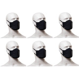 6 Máscaras De Proteção Lupo Zero Cost Virus Bac off Lavavel
