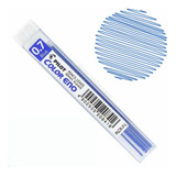 6 Minas De Grafite Colorido Color Eno Pilot Azul