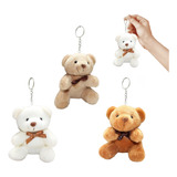 6 Mini Chaveiro De Pelúcia Ursinho Love Muito Fofo Presente