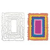 6 Moldes De Corte Vintage Rasgados Retangulares Costurados