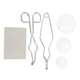 6 PCS Cadinhos Para Kit De Metal Derretido Conjunto De Copo De Prato De Cadinho De Cerâmica De Fusão Pequeno Com 100g 250g 500g Pote De Cadinho De Quartzo De Cerâmica Conjunto