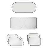 6 Pçs Privacidade Sombra Blackout Sun Blocker Viseira Capa