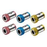 6 Pcs Suporte Anel Super Imã Ponta Magnética Parafusadeira C