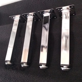 6 Pé De Cozinha Cromado 20cm Pézinho P Moveis kit 6 Peças