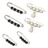 6 Peças Broche Pin Botton Tipo Alfinete Ajuste De Roupas