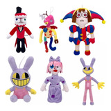 6 Peças Circus Digital Clown Plush Toy,presente Ano Novo