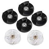 6 Peças Compatíveis Com Misturadores Magic Bullet 250W MB1001 Base De Substituição De Engrenagem Com Lâmina De Substituição 