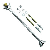 6 Peças Do Kit Para Instalação Mictório Fm713 01 715 Deca Cor Prateado