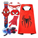 6 Peças Kit De Acessórios De Poncho Homem aranha Roupas De