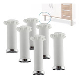 6 Peças Pé Para Armário Itatiaia Branco Original C Reg 