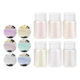 6 Pigmento Perolado Tons Branco P Resina Velas Cosmeticos