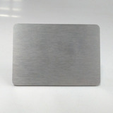 6 Placas De Aço Inox Escovado 10x7cm